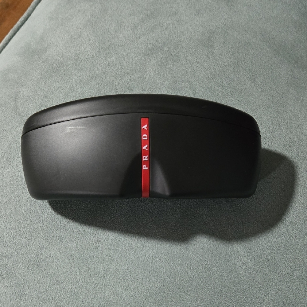 Prada Black and Red Sunglasses Case